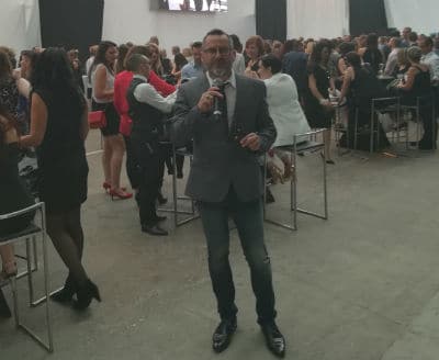 Sébastien Galaup-animation soirée entreprise-Grand Palais-allocution-assistance-public