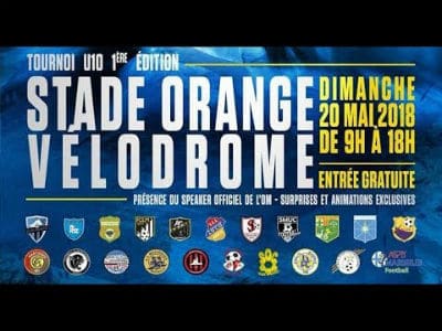 Tournoi-foot-stade-vélodrome-Marseille-Sébastien Galaup-speaker sportif-jeunes