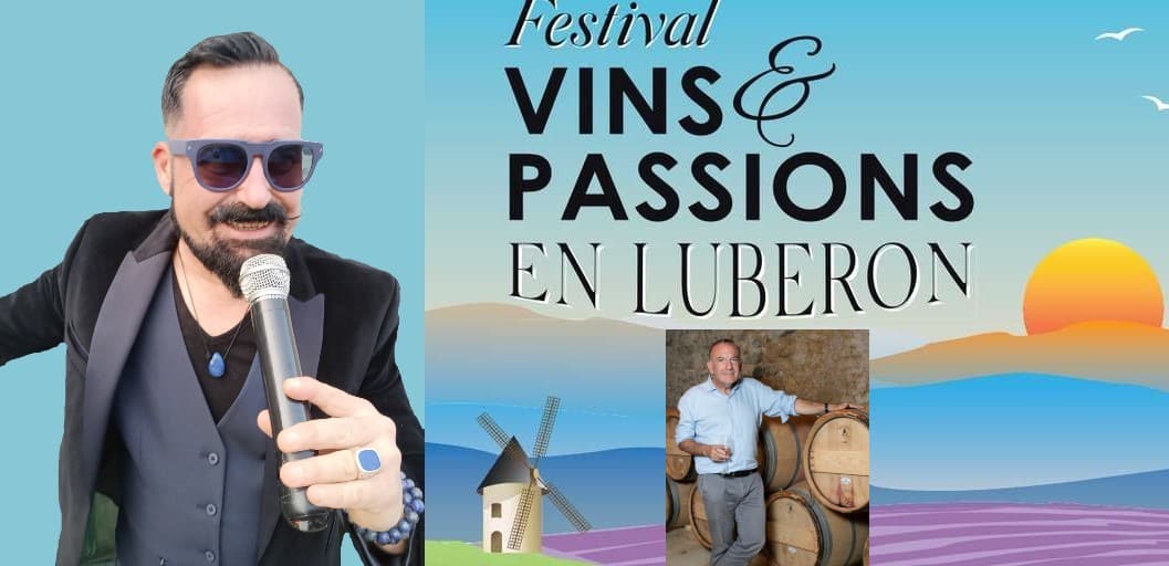 Sébastien Galaup-présentateur-Festival vins et passions en Luberon 2023-Pierre Gattaz Sébastien GALAUP-animateur-Festival vins et passions en Luberon-Pierre Gattaz